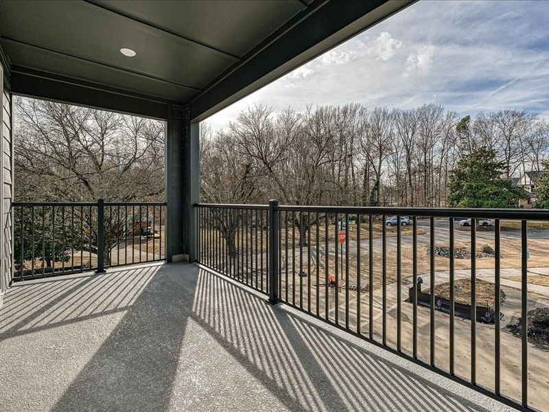 Exterior details and patio area of a home in Bellflower, Charlotte (Image 3).