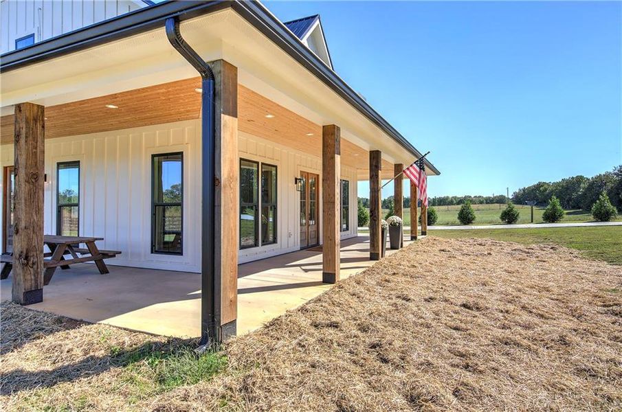 Exterior details and patio area of a home in , Calhoun (Image 35).