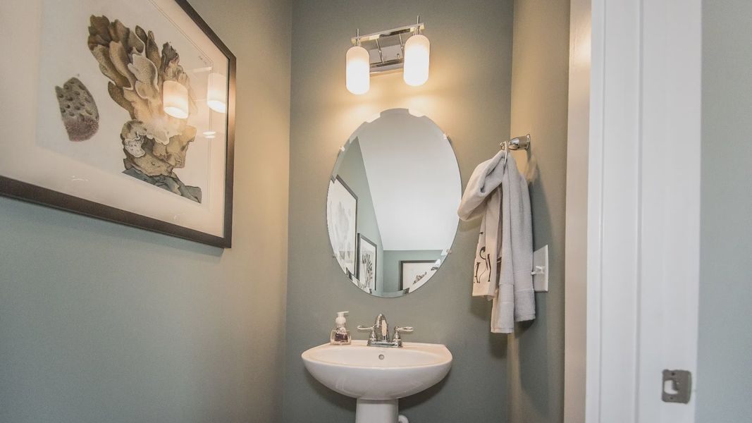 Powder Room of The Cameron Design by DRB Homes
