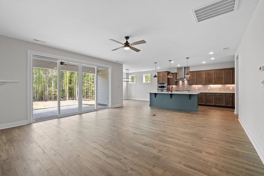 Representative unfurnished interior of a home built from the The Bradley by RobuckHomes in Baylee Ridge, Selma (Image 178). Representative unfurnished interior of a home built from the The Bradley by RobuckHomes in Baylee Ridge, Selma (Image 178).