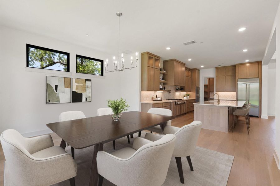 Furnished interior view inside a new home in Sweetwater, Austin (Image 15).