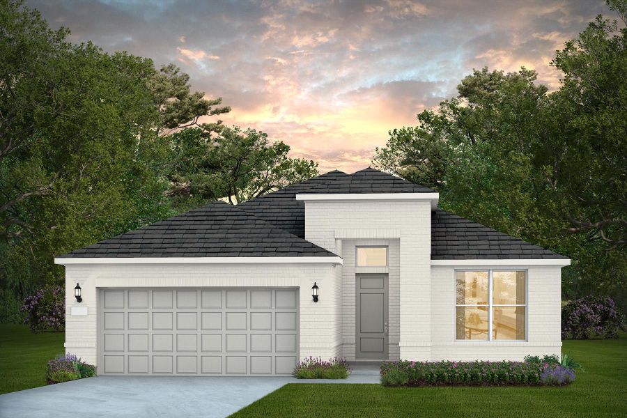 Representative exterior photo of a completed home built from the Mystique by Del Webb in Sun City Texas, Georgetown, TX (Image 20). Representative exterior photo of a completed home built from the Mystique by Del Webb in Sun City Texas, Georgetown, TX (Image 20).