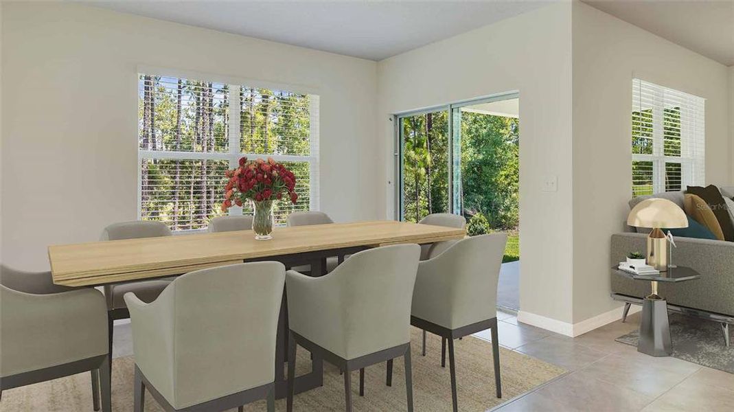 Furnished interior view inside a new home in Triumph South, Wildwood (Image 5).