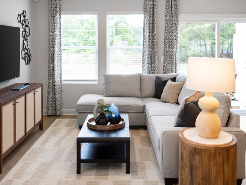 Furnished interior view inside a new home in Avalon Townes, Lyman (Image 9).
