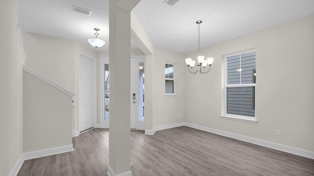 Representative unfurnished interior of a home built from the The Fanning by Providence Homes (Florida) in Reflections at Nocatee, Nocatee (Image 14).