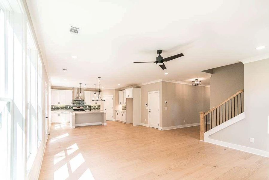 Spacious, unfurnished interior of a new home in Creekside, Decatur (Image 10). Spacious, unfurnished interior of a new home in Creekside, Decatur (Image 10).