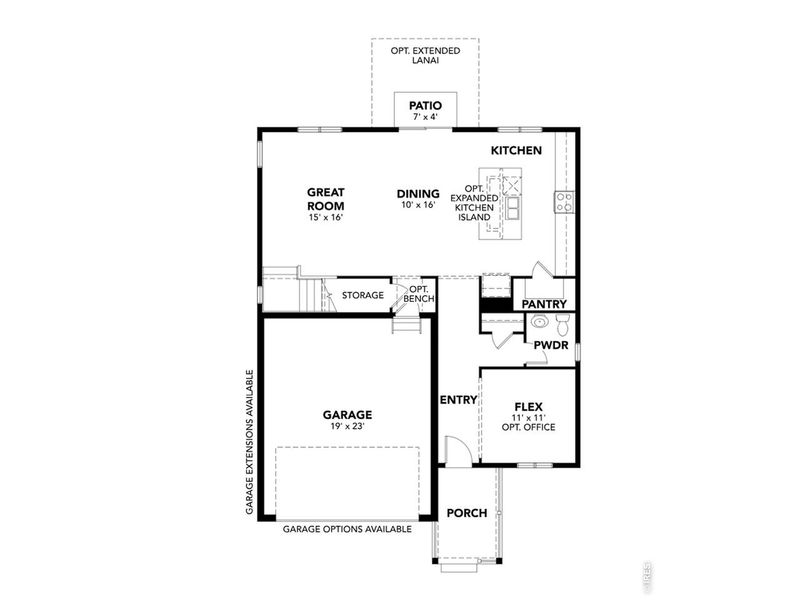 2D floor plan layout of this home in Trevenna, Windsor, CO (Image 4).