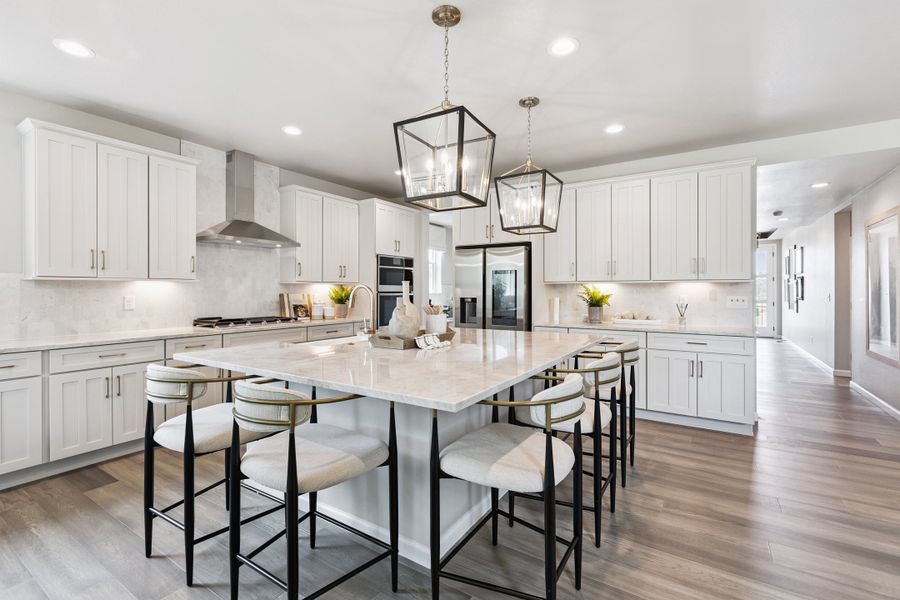 Representative furnished interior of a home built from the Silverton by Risewell Homes in Highlands Preserve, Mead (Image 4).