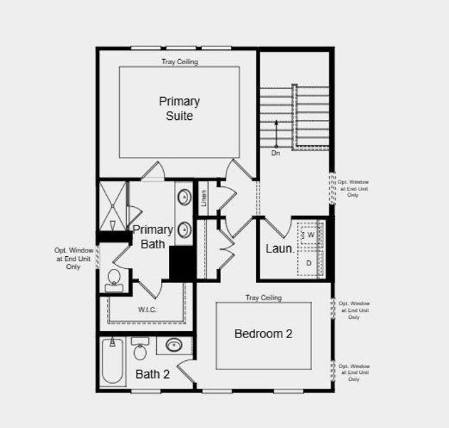 2D floor plan layout of this home in Chandler Run, Tucker, GA (Image 4).