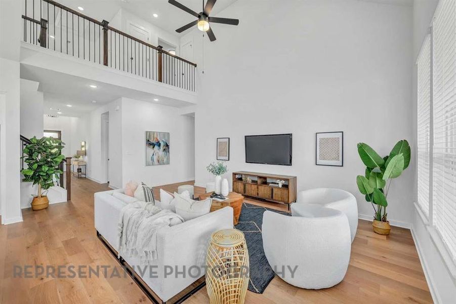 Furnished interior view inside a new home in Monterra, Fate (Image 6).