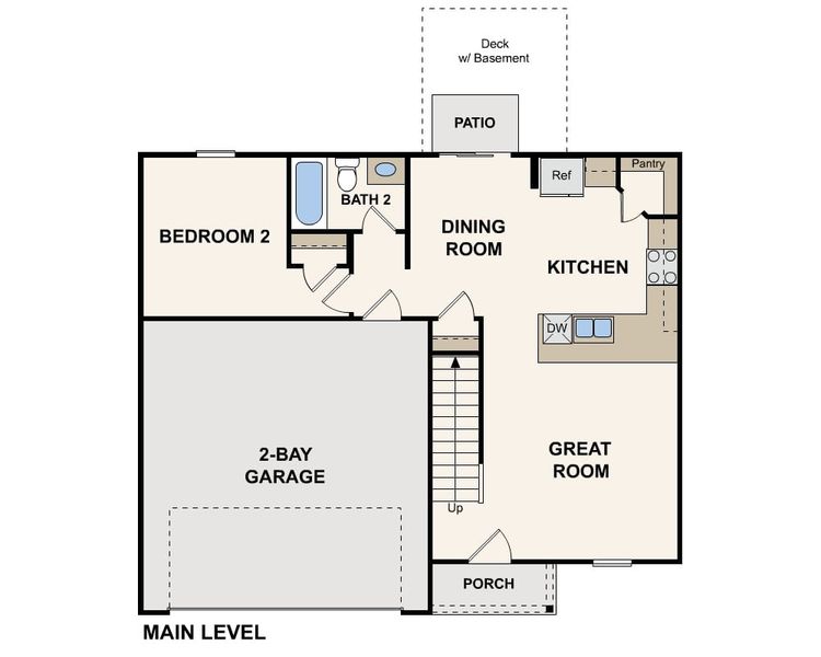 2D floor plan layout for the Dupont by Century Complete in Ferguson Creek Village, Liberty, NC (Image 1). 2D floor plan layout for the Dupont by Century Complete in Ferguson Creek Village, Liberty, NC (Image 1).