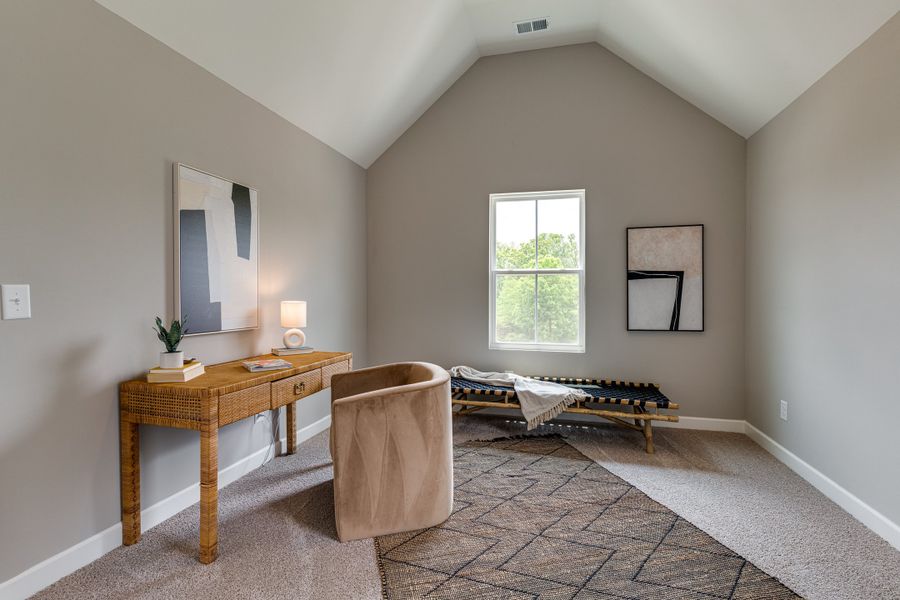 Representative furnished interior of a home built from the Gayle by Parkside Builders in The Parks of Mill Town, Chattanooga (Image 26).