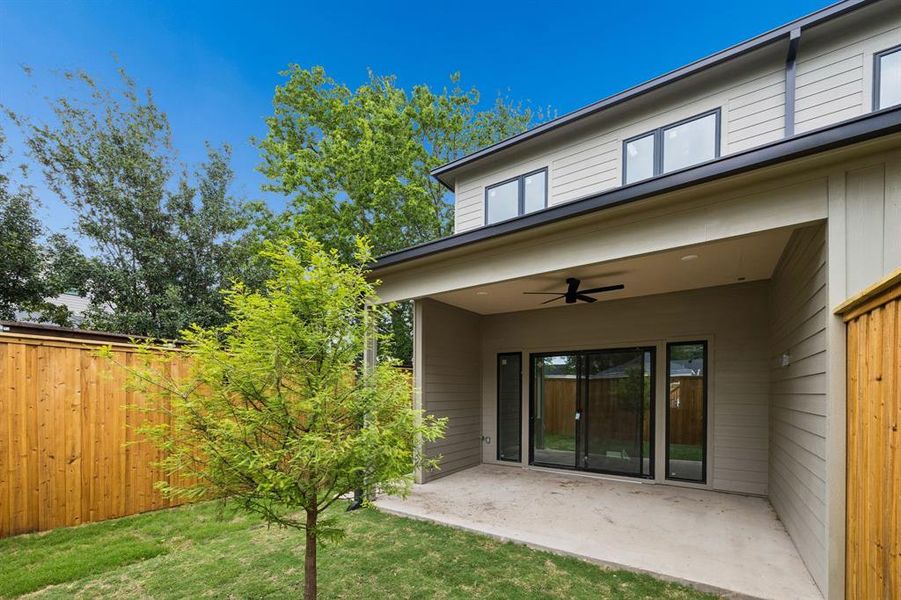Exterior details and patio area of a home in , Dallas (Image 18). Exterior details and patio area of a home in , Dallas (Image 18).