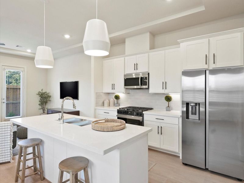 Furnished interior view inside a new home in , Houston (Image 17).