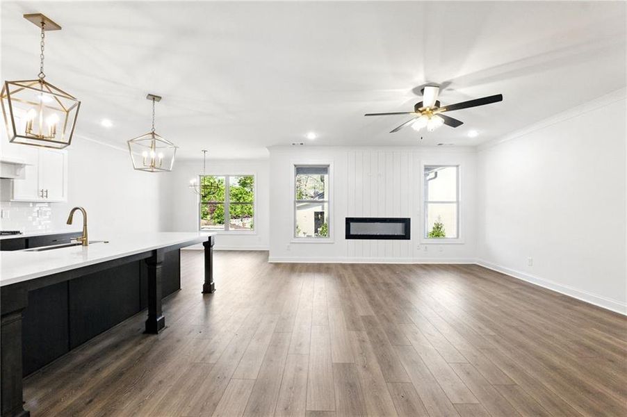 Furnished interior view inside a new home in , Buford (Image 5).