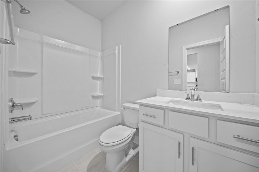 Furnished interior view inside a new home in The Farm at Wells Creek - Signature Collection, Gray Court (Image 5).