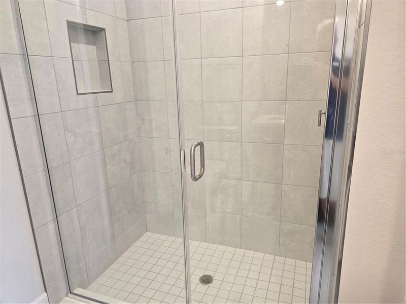Master bath tile shower