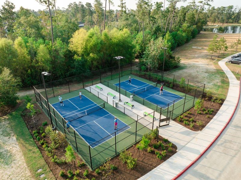 Pickleball courts at Grand Central Park.
