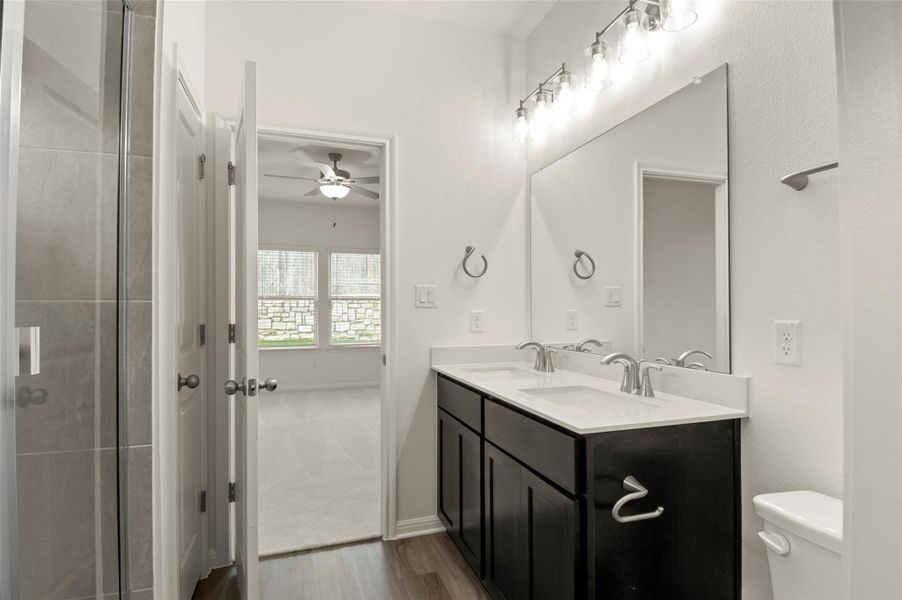 Furnished interior view inside a new home in Crosswinds, Kyle (Image 8).