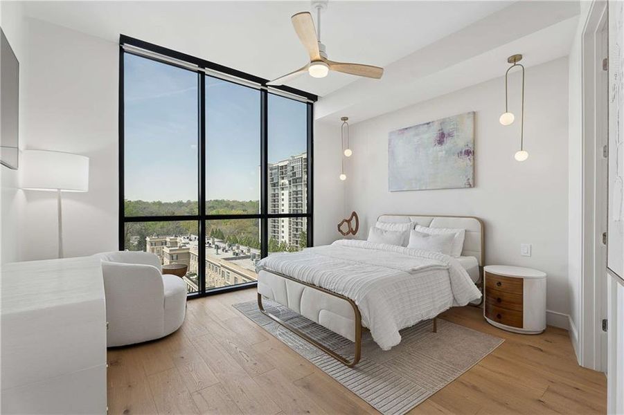 Furnished interior view inside a new home in , Atlanta (Image 40).