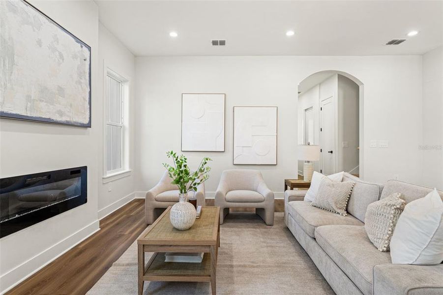Furnished interior view inside a new home in , Seminole (Image 43).