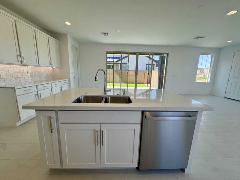 Kitchen and dining area