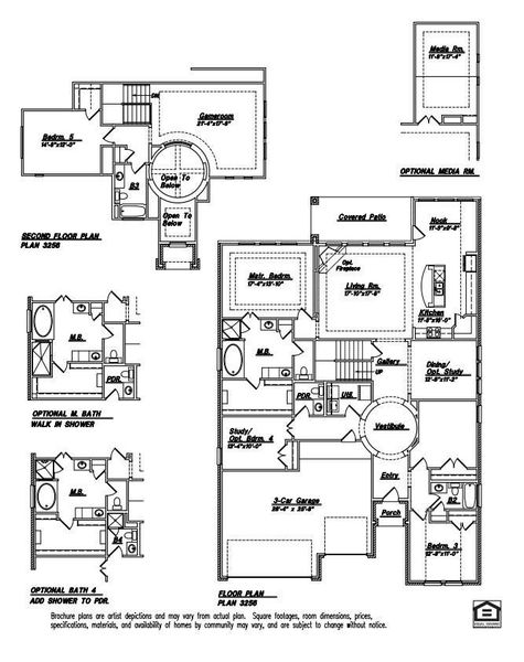 2D floor plan layout of this home in River Ranch, Dayton, TX (Image 3).