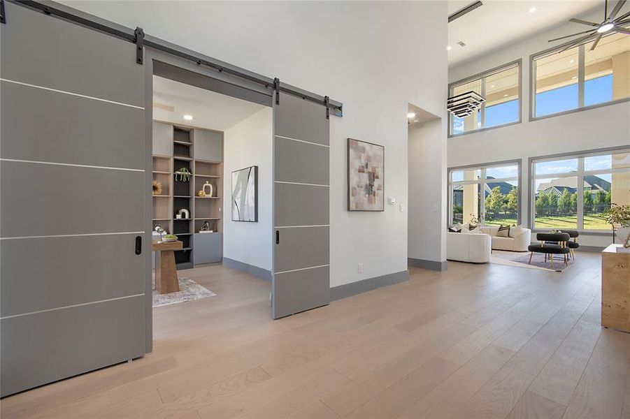 Furnished interior view inside a new home in , Heath (Image 25).