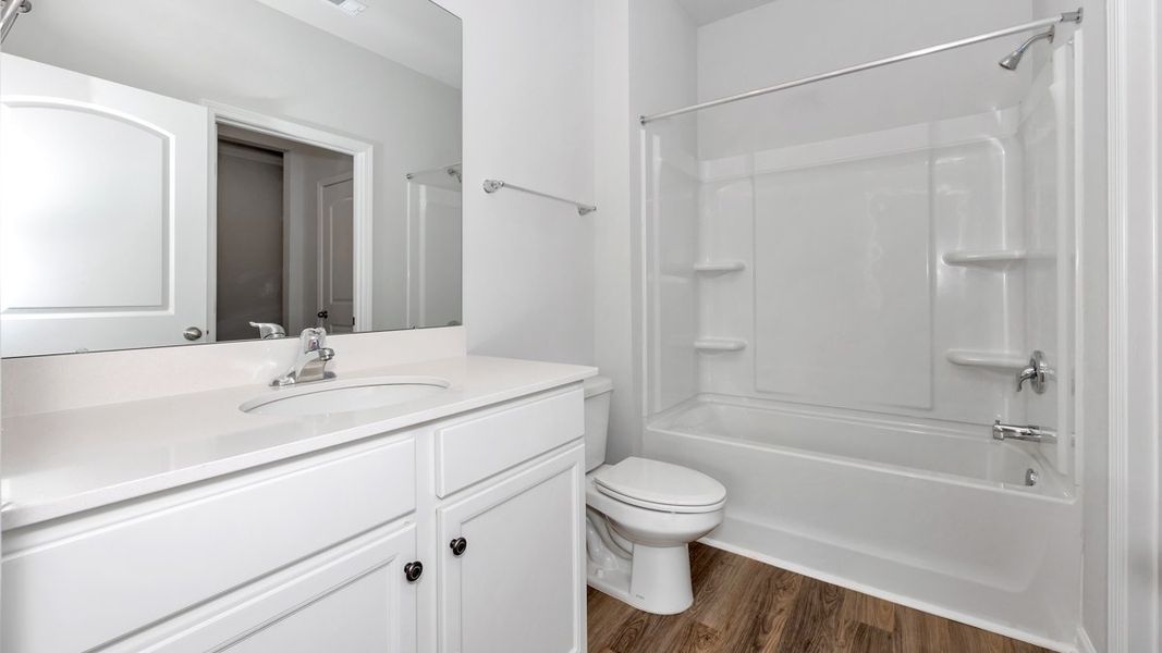 Representative furnished interior of a home built from the Plan by D.R. Horton in Hedge Rose, Somerville (Image 11).