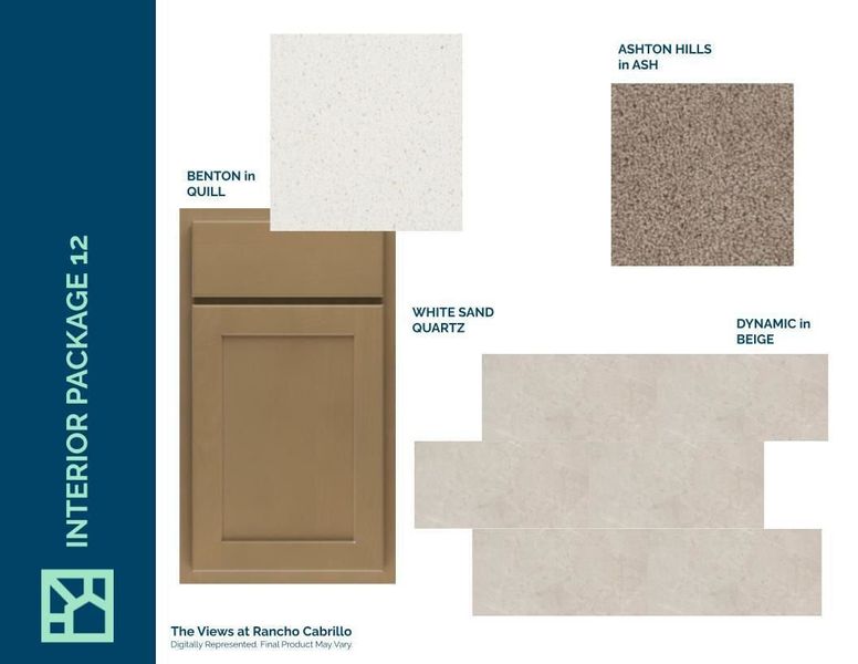Sample of building materials used in homes in The Views at Rancho Cabrillo, Peoria (Image 11).