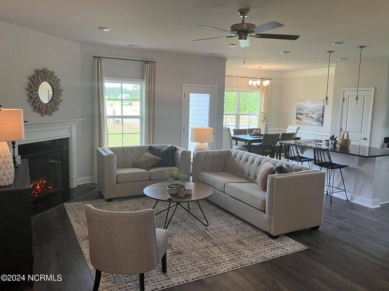 Furnished interior view inside a new home in Fairfield Harbour, New Bern (Image 3).