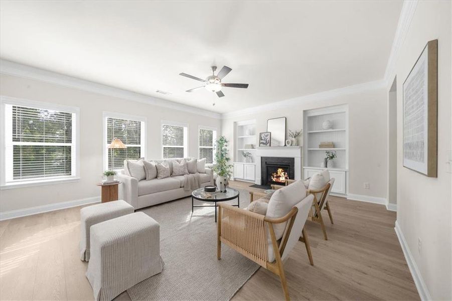 Furnished interior view inside a new home in River Rock, Ball Ground (Image 41).