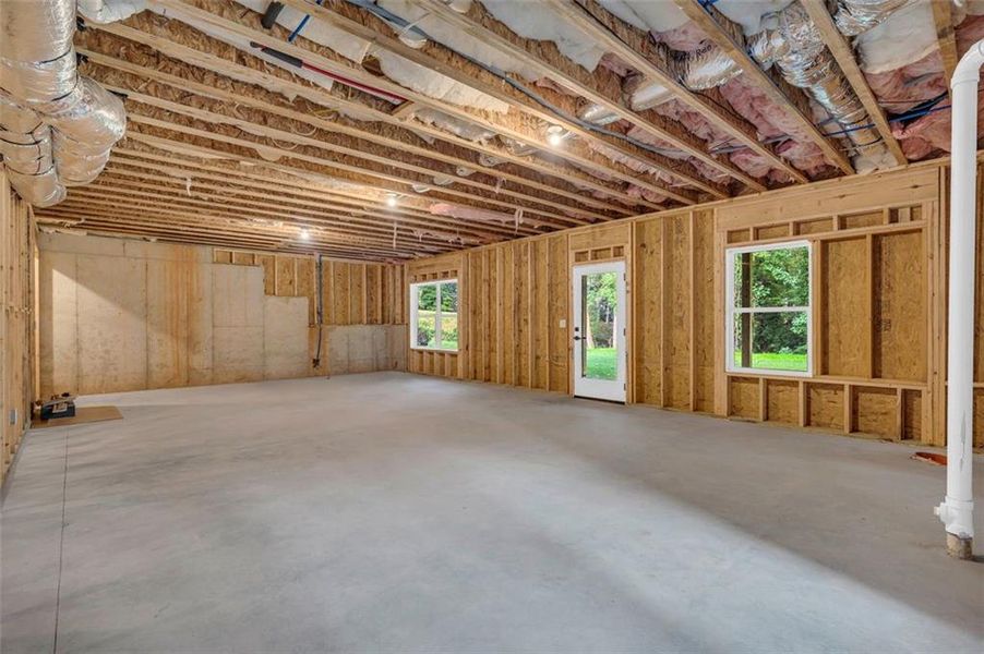 In-progress construction of a new home in , Monroe, GA (Image 55).