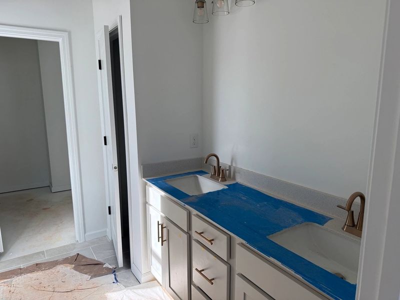 Primary Bath featuring the AW Collection® Serene - Clean forms offer quiet luxury.