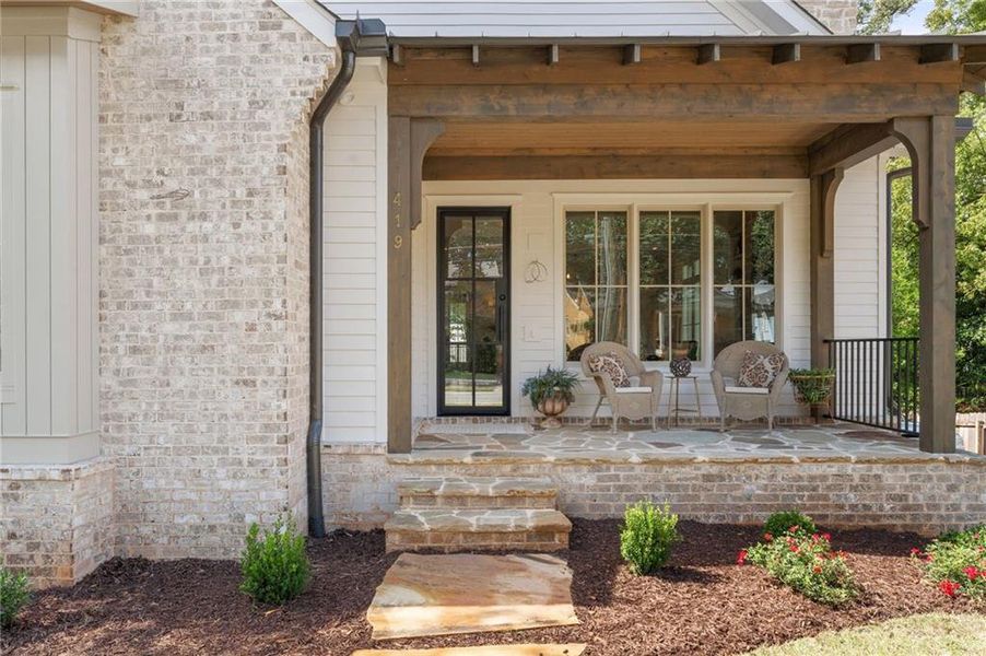 Exterior details and patio area of a home in , Marietta (Image 22).