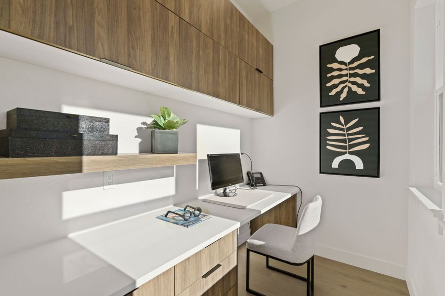 Representative furnished interior of a home built from the 4 by Trumark Homes in RainDance, Windsor (Image 31).
