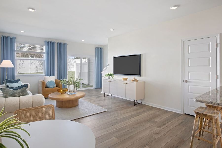 Representative furnished interior of a home built from the 1359 Modeled by KB Home in Richland Reserve, Raleigh (Image 6).