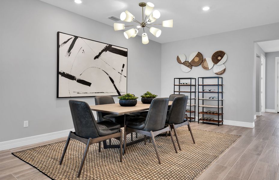 Representative furnished interior of a home built from the Easley by DiVosta in Emerson Oaks, Vero Beach (Image 13).
