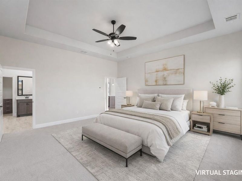 Furnished interior view inside a new home in , Waxahachie (Image 12).