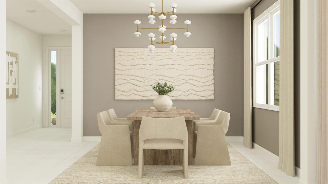 Furnished interior view inside a new home in , The Acreage (Image 26).