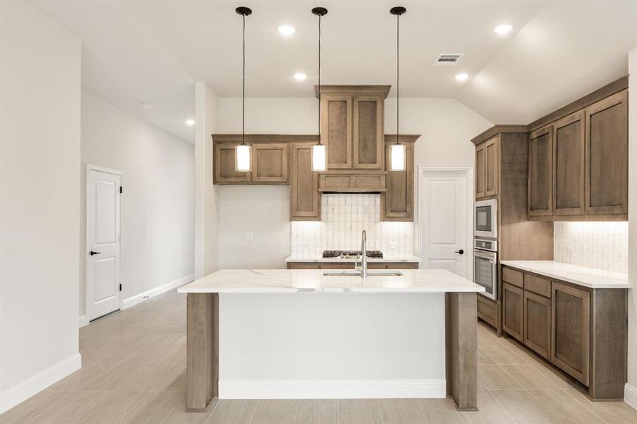 Furnished interior view inside a new home in Woodstone, Providence Village (Image 7). Furnished interior view inside a new home in Woodstone, Providence Village (Image 7).