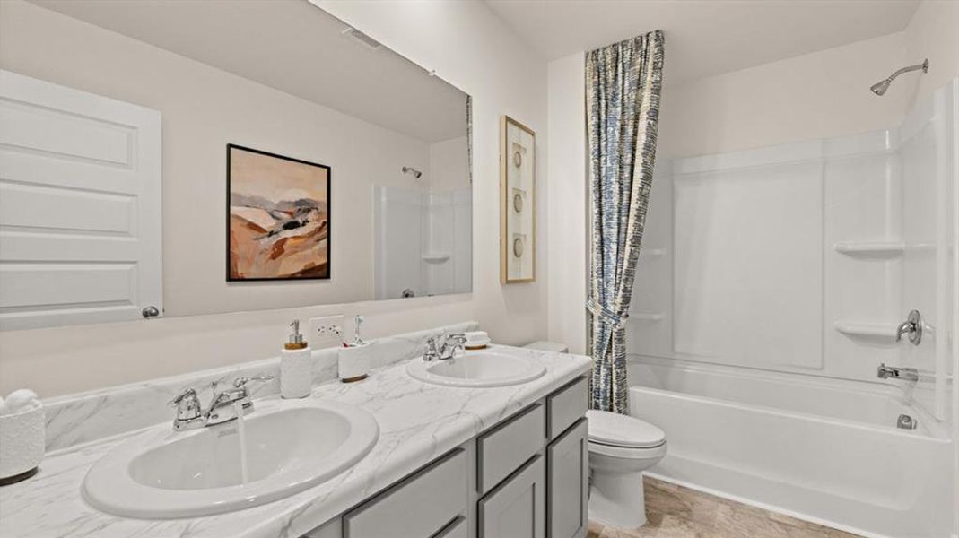 Furnished interior view inside a new home in Fox Crossing, Griffin (Image 21).