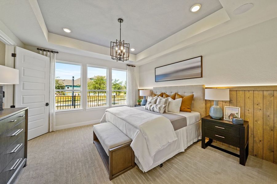 Furnished interior view inside a new home in Easton Park, Austin (Image 16). Furnished interior view inside a new home in Easton Park, Austin (Image 16).