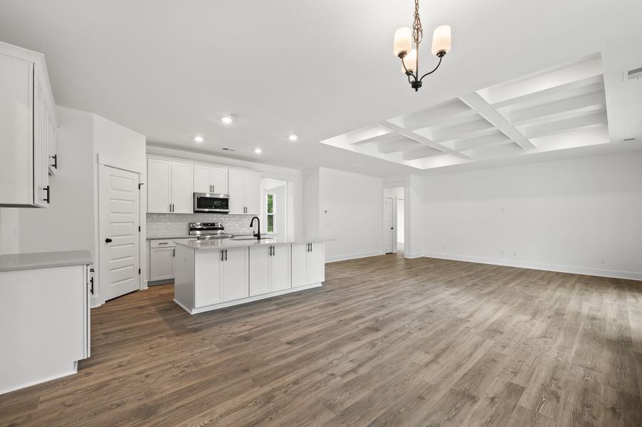 Representative unfurnished interior of a home built from the Fischer by Hunter Quinn Homes in Beaufort County Homes, Beaufort (Image 19). Representative unfurnished interior of a home built from the Fischer by Hunter Quinn Homes in Beaufort County Homes, Beaufort (Image 19).