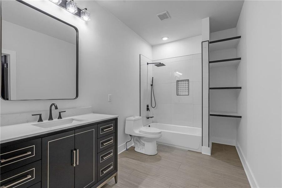 Furnished interior view inside a new home in , Atlanta (Image 34).