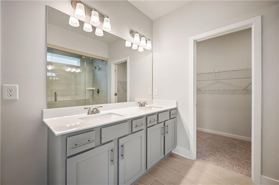 Furnished interior view inside a new home in Rosewood Lake Preserve, Hoschton (Image 15).