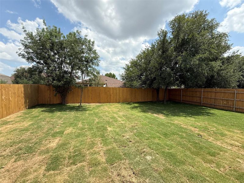 View of fenced backyard View of fenced backyard