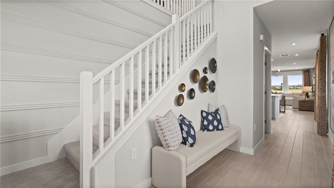 Furnished interior view inside a new home in , Lake Hamilton (Image 19).