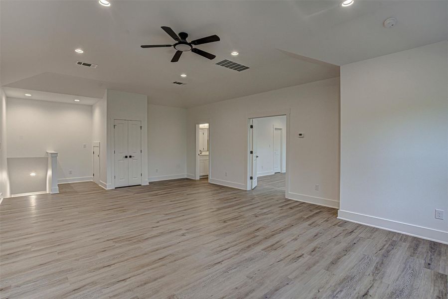 Upstairs living area. Upstairs living area.