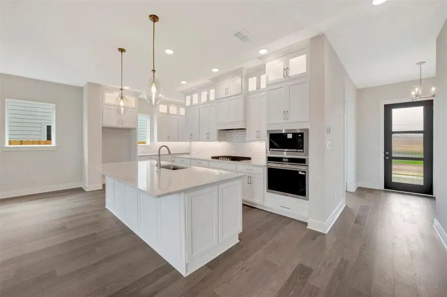 Furnished interior view inside a new home in Elyson 40', Katy (Image 4).